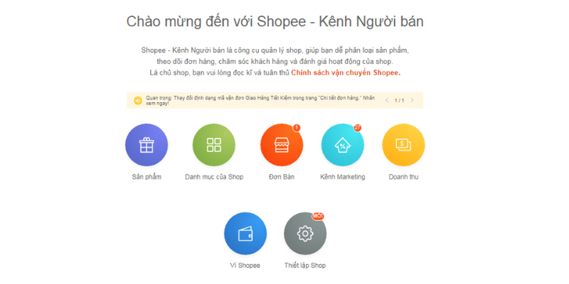 các bước mở gian hàng trên shopee 3
